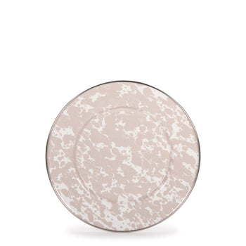 Golden Rabbit Taupe Swirl Salad Sandwich Plate